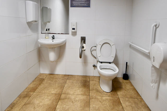 Interior del aseo PMR