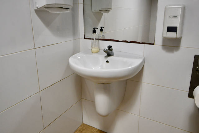 Lavabo del aseo PMR