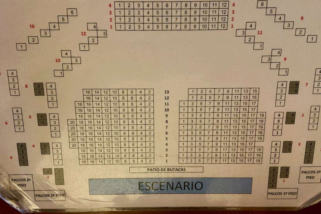 Plano de la sala principal