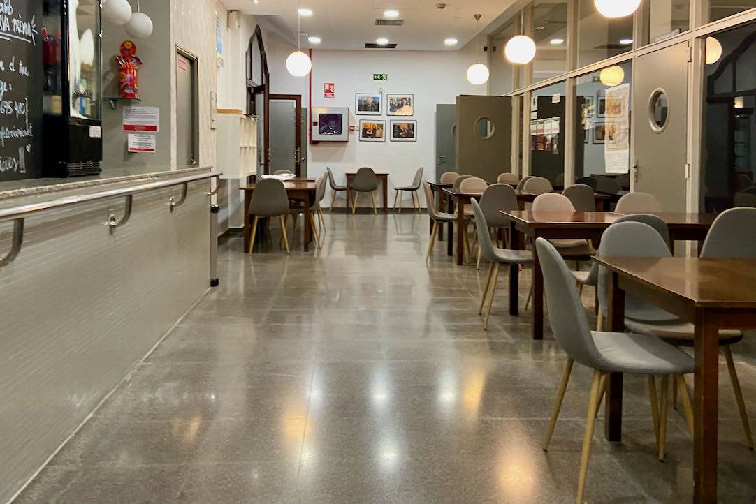 Vestíbulo de la cafetería