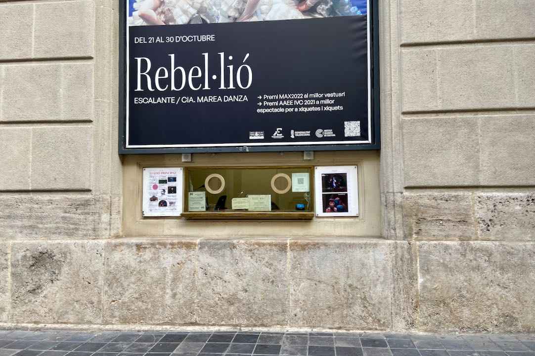Taquilla del Teatre Principal. Ventanilla