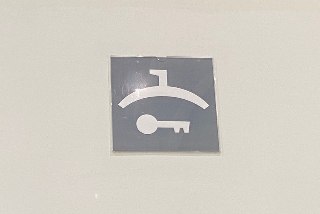 Señalización del guardarropía 