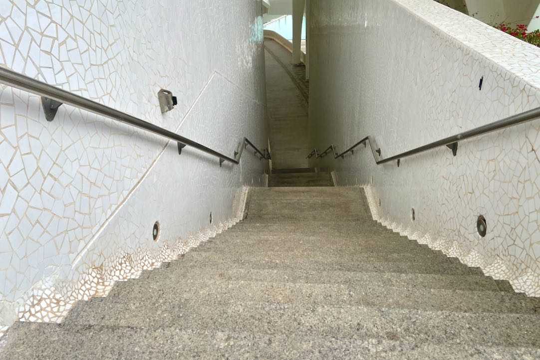 Escaleras exteriores de Les Arts
