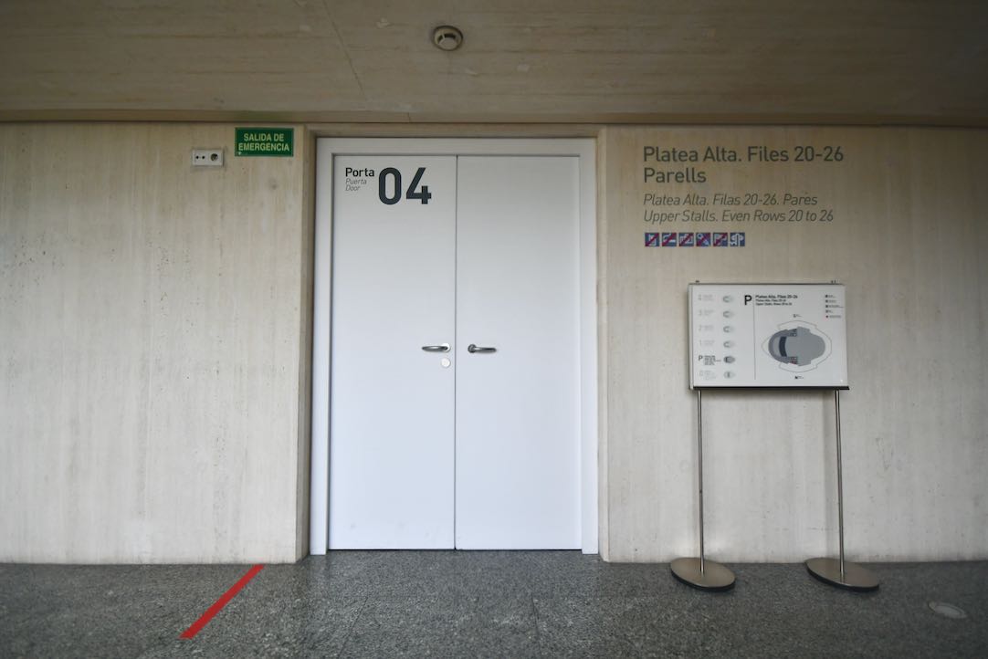 Acceso a Platea Alta desde Pasillo Exterior (puertas laterales)