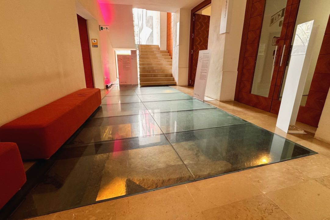 Pasillo de acceso a la puerta secundaria de la sala