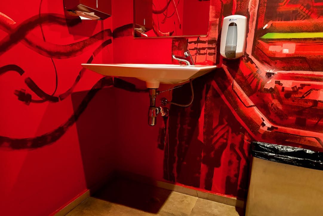 Aseo accesible Planta baja. Lavabo