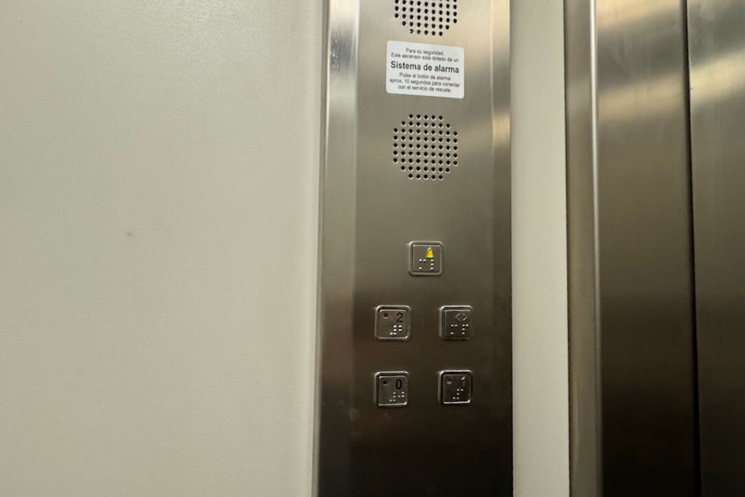Panel de control de la cabina