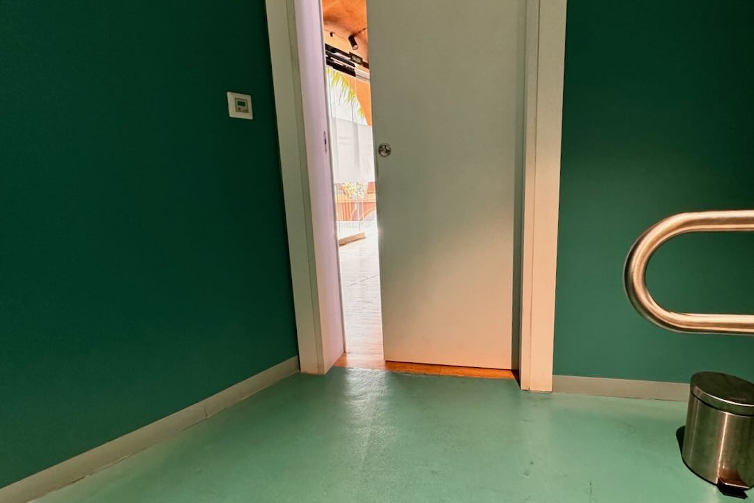 Aseo accesible. Puerta desde el interior
