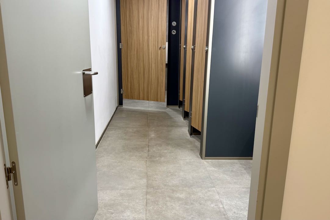 Interior del aseo 