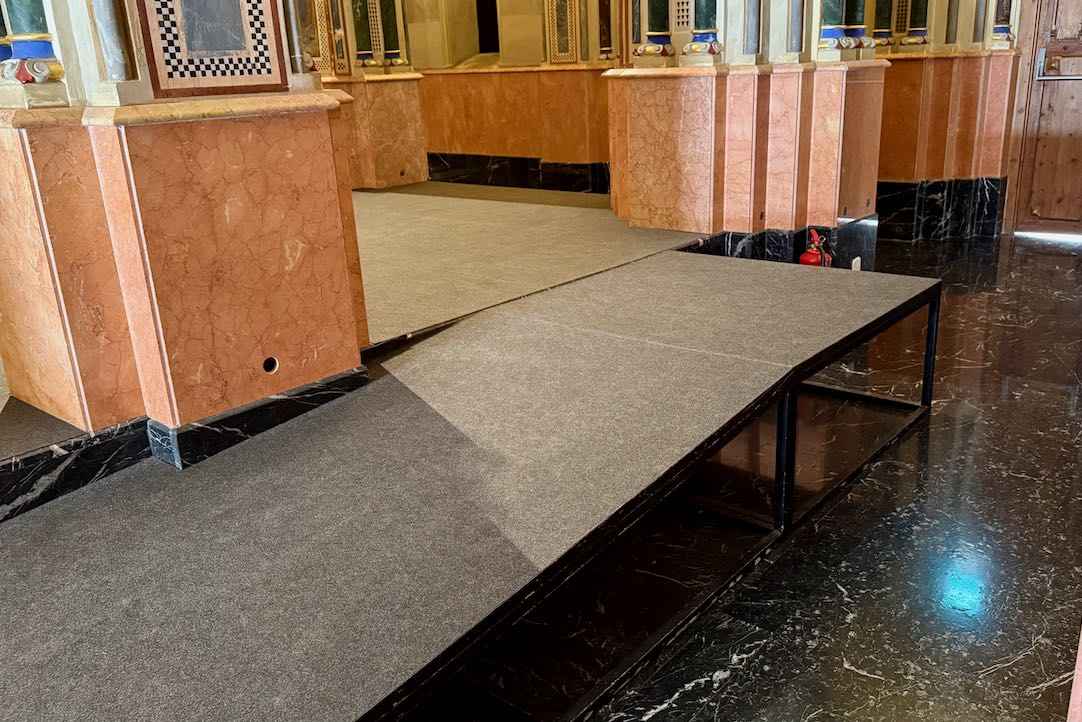 Rampa de acceso al escenario