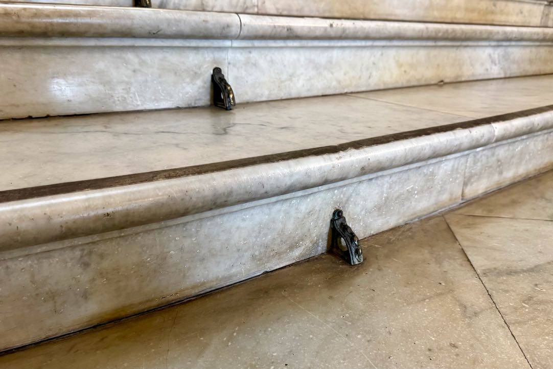 Detalle de la escalera